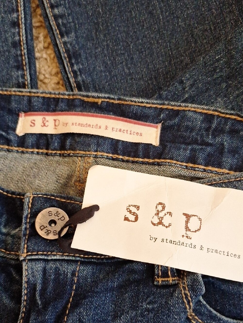 S&D Dark Indigo Flare Jeans with Faded Whiskering. NWT Size 5/30 - Picture 9 of 10